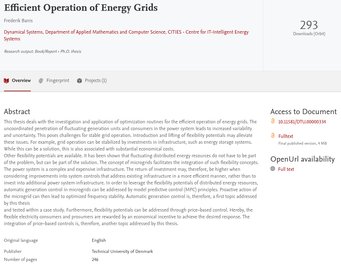 DTU Orbit page preview